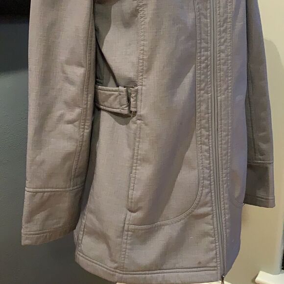 Free Country heather gray faux fur lined Moyen zip jacket, medium - Picture 3 of 9